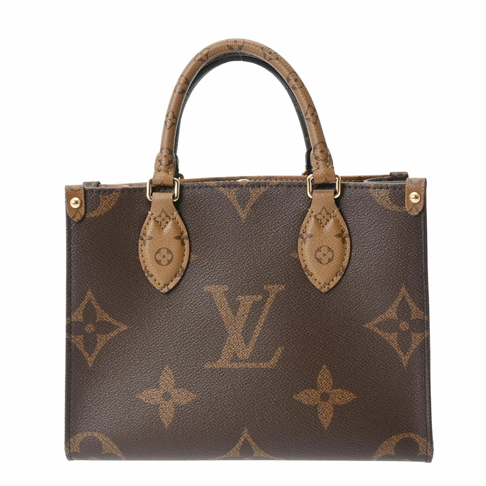 LOUIS VUITTON Reverse OnTheGo Brown Monogram Canvas Handbag